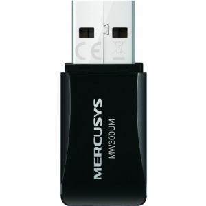Сетевая карта Mercusys MW300UM 802.11n 300Мбит/с 2,4ГГц USB2.0