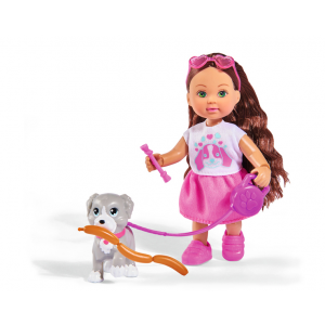 Кукла Simba Holiday Еви с собачкой и аксессуарами 12 см