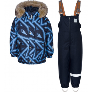 Детский комплект куртка/полукомбинезон KISU синий