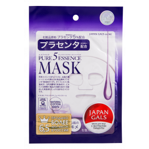 Japan gals маска для лица с плацентой pure 5 essential №1