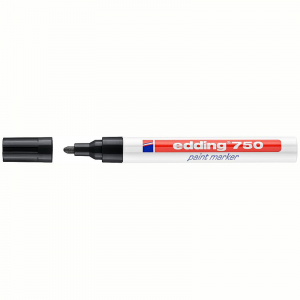 Маркер-краска Edding 750 черный, 2-4мм E-750/1