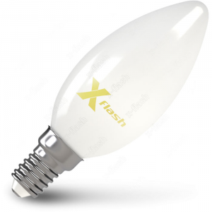 Филаментная светодиодная лампа X-flash XF-E14-FLM-C35-4W-4000K-230V (арт.48502)