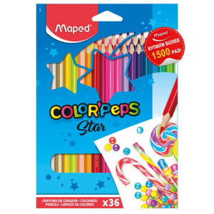 Карандаши цветные Maped "Color' Peps", 36 цветов