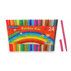 Набор фломастеров rainbow kids, 24 цвета. Centropen