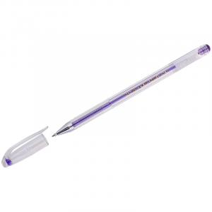 CROWN Ручка гелевая, фиолетовая, 0,7 мм