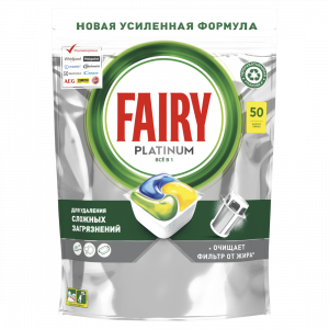 Fairy Platinum All in (лимон) для посудомоечной машины