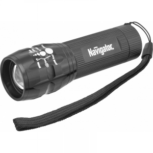 Туристический фонарь Navigator NPT-CM03-3AAA черный, 3 режима