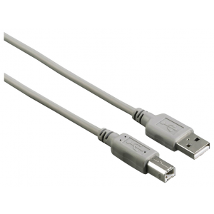 Кабель USB2.0 HAMA H-29100, USB A(m) USB B(m), 3м, [00029100]
