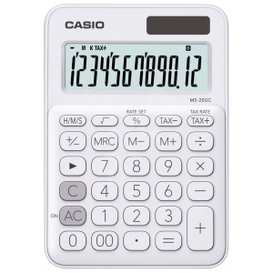 Калькулятор CASIO MS-20UC-WE-S-EC 12-разрядный