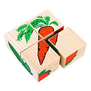 Детские кубики Томик "Овощи"