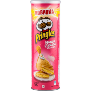 Чипсы картофельные Pringles со вкусом "Ветчины и Сыра"