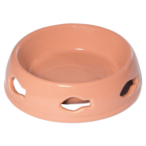 Одинарная миска для кошек TRIOL керамика розовый