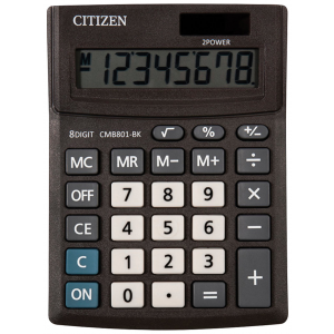 Калькулятор 08 разрядный настольный CITIZEN CMB801-BK