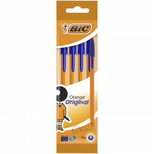 Ручка шариковая orange, синяя, 0,8 мм, bic