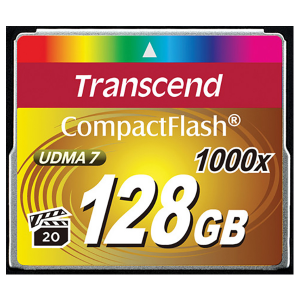 Карта памяти Transcend Compact Flash Ultimate 1000x 128Gb TS128GCF1000