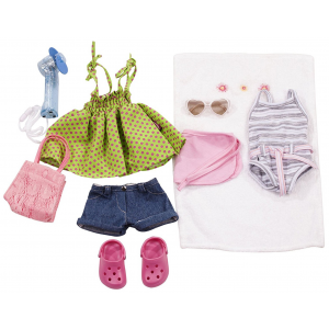 Набор летней одежды для кукол, 10 вещей Gotz 3401754