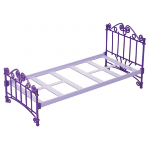 Кроватка для кукол Огонек фиолетовая без постельных принадлежностей