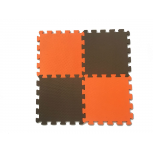 Развивающий коврик Eco Cover оранжево-коричневый