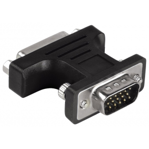 Переходник Hama DVI-VGA, M-F Black (H-34624)