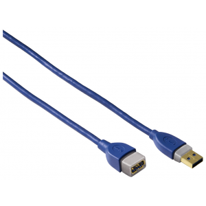 Кабель Hama USB A-USB A, M-F 1,8м Blue (H-39674)