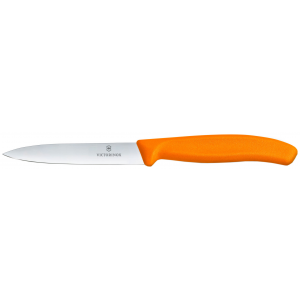Нож для овощей Victorinox "SwissClassic", цвет: оранжевый, длина лезвия 10 см 6.7706.L119