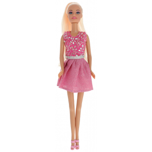 Кукла Toys Lab Ася Блондинка в розовом платье