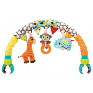 Infantino Подвесная игрушка в коляску "Дружные зверюшки"