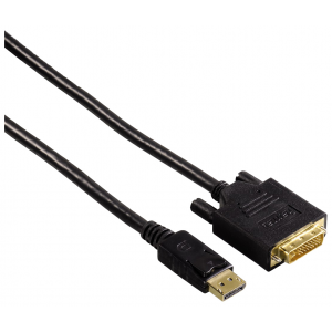 Кабель DVI HAMA H-54593, DisplayPort (m) DVI-D Dual Link (m), 1.8м, [00054593]
