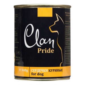 Clan Pride консервы для собак (с куриными сердечками)