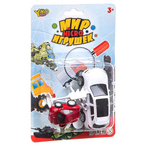 Машинки "Мир micro Игрушек" с дорожными знаками Yako Toys