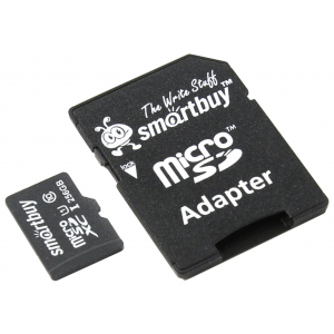 Карта флэш-памяти SmartBuy microSDXC 256GB Class 10 UHS-1 (SB256GBSDCL10-01)