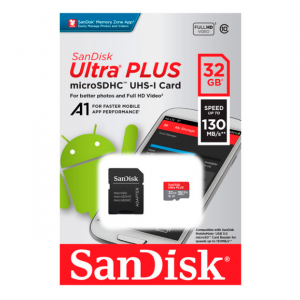 Карта памяти SDHC Micro SanDisk microSDHC Ultra Plus 32GB UHS-I (SDSQUB3-032G-GN6MA)