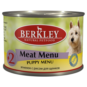 Консервы Berkley "Puppy Menu", для щенков, ягненок с рисом