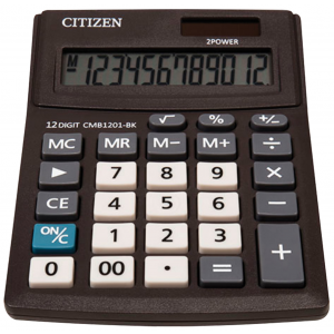 Калькулятор Citizen Business Line CMB1201BK настольный 12 разрядов двойное питание