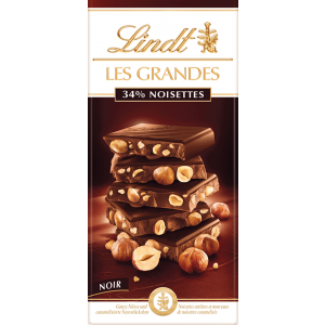 Шоколад Lindt Les Grandes темный с цельным фундуком