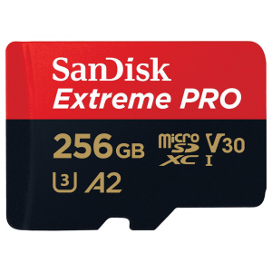 Карта памяти Sandisk Extreme Pro microSDXC 256GB Rescue Pro Deluxe 170MB/s A2 C10 V30 UHS-I U3 (SDSQXCZ-256G-GN6MA)