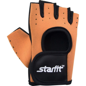 Перчатки для фитнеса Starfit "SU-107" оранжевый черный