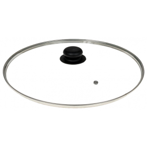 Крышка для посуды TimA 4732 с металлическим ободком (32см) стекло
