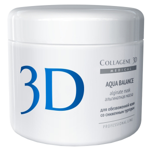 Маска для лица Medical Collagene 3D Aqua Balance Alginate Mask