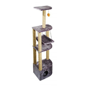 Комплекс для кошек Дарэлл 4-х уровневый угловой с гамаком