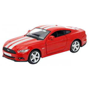 Машина металлическая RMZ Ford Mustang with Strip инерционная красный 1:32