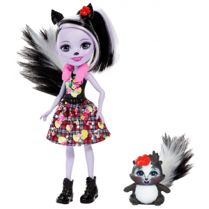 Кукла Enchantimals Mattel с питомцем скунси седж