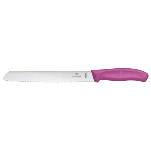 Нож для хлеба Victorinox Swiss Classic, розовый, 21 см 6.8636.21L5B Victorinox
