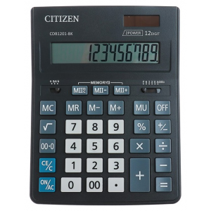 Калькулятор 12 разрядный настольный CITIZEN CDB1201-BK