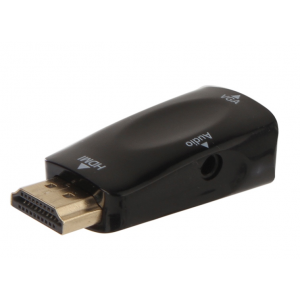 Переходник HDMI M, VGA F, Audio (5bites AP-021) HDMI кабель