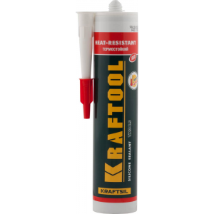 Герметик силиконовый красный, температуростойкий от до Kraftool