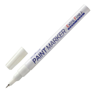 Маркер-краска MunHwa Extra Fine Paint Marker белая, 1 мм, нитро-основа