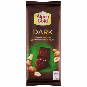 Шоколад Alpen Gold Dark темный с фундуком