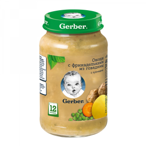 Gerber DoReMi пюре овощи с фрикадельками из говядины, с 12 месяцев