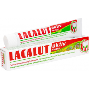 Зубная паста Lacalut aktiv herbal